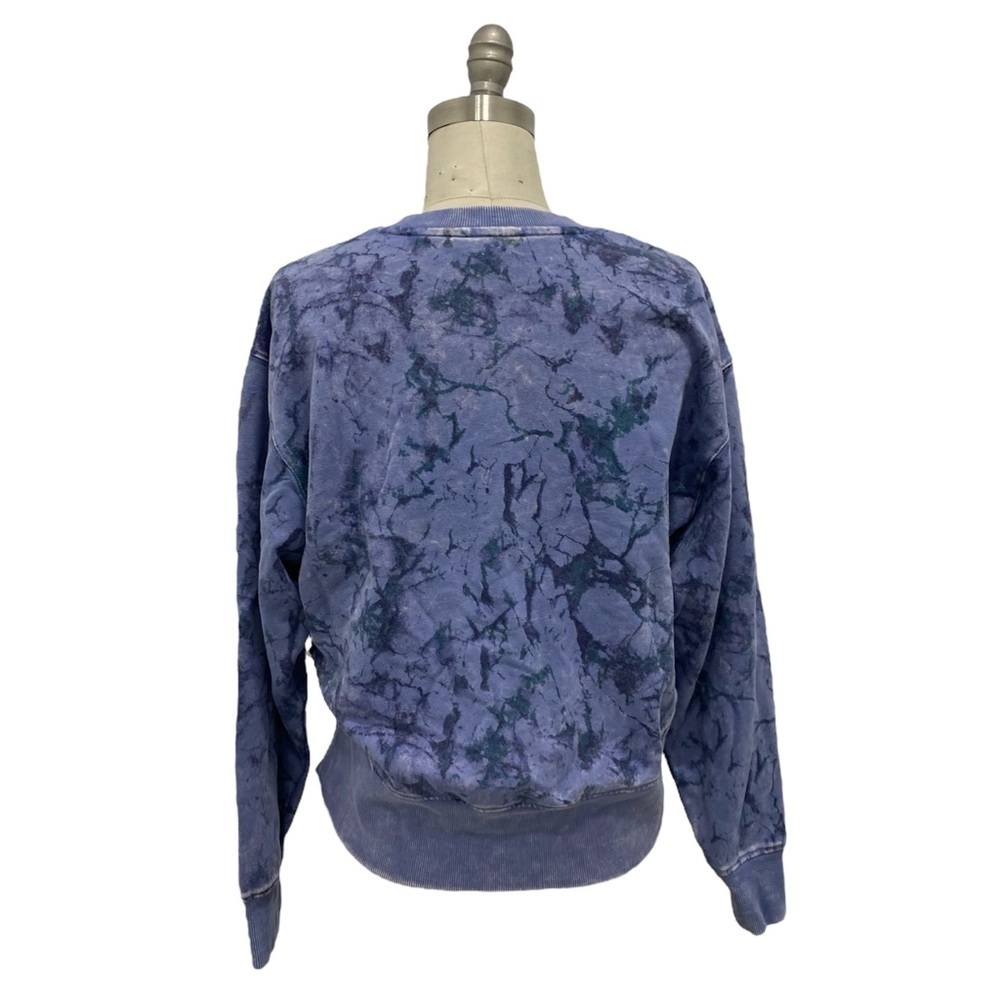 Women’s Tie-Dye Crop Sweater Blue JoyLab Size XS - Picture 3 of 7